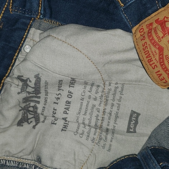Levis jeans men's size 36x32 36 x 32 blue levi's 505 - Picture 15 of 16